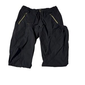 Jaanuu Neo Everyday Jogger Scrubs Zip and Snap Pockets Black Size Small